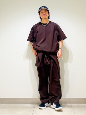 「EKAL（エカル）のアイテム」を使った、DAIKI TAKEYAさん（メンズ・165cm）の春コーディネート