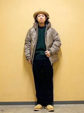 「STONEMASTER（ストーンマスター ）のアイテム」を使った、DAIKI TAKEYAさん（メンズ・165cm）の冬コーディネート