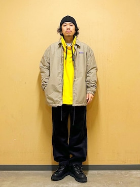 「パタゴニア」｜DAIKI TAKEYAさん（メンズ・165cm）の冬コーディネート