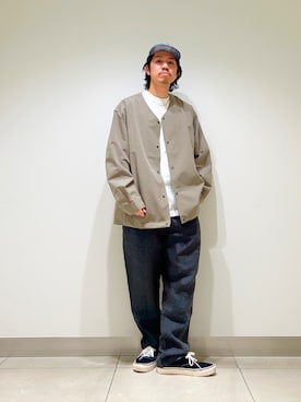 「MARMOT（マーモット）のアイテム（ジャケット/アウター）」を使った、DAIKI TAKEYAさん（メンズ・165cm）の春コーディネート