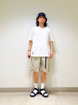 「Gramicci（グラミチ）のアイテム（パンツ）」を使った、DAIKI TAKEYAさん（メンズ・165cm）の夏コーディネート