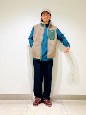 「アイテム（テーラードジャケット）」を使った、DAIKI TAKEYAさん（メンズ・165cm）の秋コーディネート
