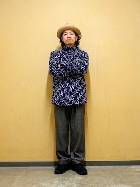 「アイテム（その他トップス）」を使った、DAIKI TAKEYAさん（メンズ・165cm）の秋コーディネート
