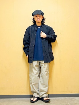 「BURLAP OUTFITTER（バーラップアウトフィッター）のアイテム」を使った、DAIKI TAKEYAさん（メンズ・165cm）の春コーディネート