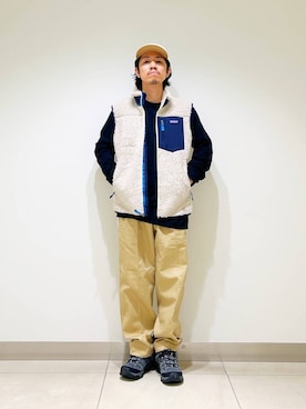 「アイテム（テーラードジャケット、ベージュ系）」を使った、DAIKI TAKEYAさん（メンズ・165cm）の夏コーディネート