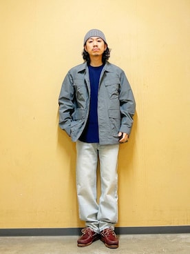 「Snow Peak（スノーピーク）のアイテム（ジャケット/アウター）」を使った、DAIKI TAKEYAさん（メンズ・165cm）の春コーディネート
