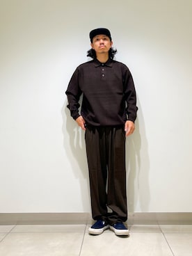 「アイテム（帽子）」を使った、DAIKI TAKEYAさん（メンズ・165cm）の秋コーディネート