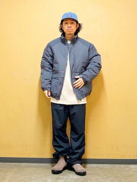「アイテム（その他トップス）」を使った、DAIKI TAKEYAさん（メンズ・165cm）の冬コーディネート