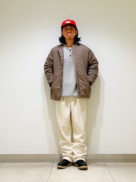 「冬の注目アウター」｜DAIKI TAKEYAさん（メンズ・165cm）の秋コーディネート