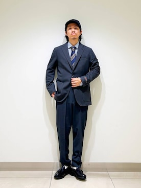 「スーツ」｜DAIKI TAKEYAさん（メンズ・165cm）の夏コーディネート