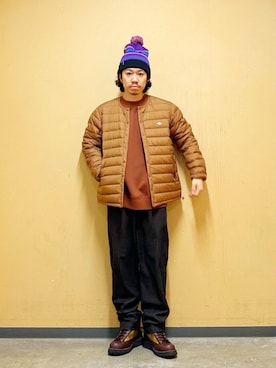 「アーバンリサーチドアーズ」｜「アイテム（その他アウター）」を使った、DAIKI TAKEYAさん（メンズ・165cm）の冬コーディネート