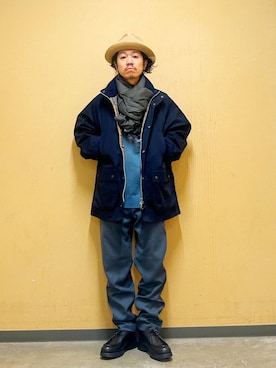 「アーバンリサーチドアーズ」｜「アイテム（その他アウター）」を使った、DAIKI TAKEYAさん（メンズ・165cm）の冬コーディネート