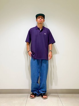 「アイテム（ポロシャツ）」を使った、DAIKI TAKEYAさん（メンズ・165cm）の夏コーディネート