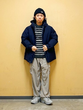 「STONEMASTER（ストーンマスター ）のアイテム」を使った、DAIKI TAKEYAさん（メンズ・165cm）の冬コーディネート