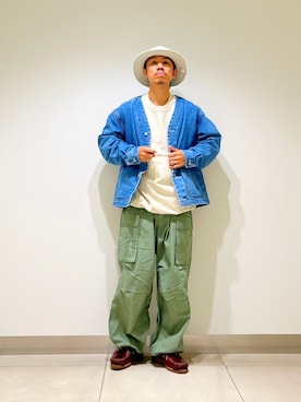 「アイテム（ジャケット/アウター）」を使った、DAIKI TAKEYAさん（メンズ・165cm・30代）の秋コーディネート