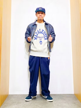 「URBAN RESEARCH（アーバンリサーチ）のアイテム（デニムジャケット）」を使った、DAIKI TAKEYAさん（メンズ・165cm）の秋コーディネート