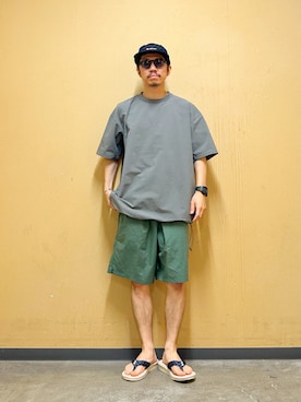 「アイテム（帽子）」を使った、DAIKI TAKEYAさん（メンズ・165cm・30代）の夏コーディネート
