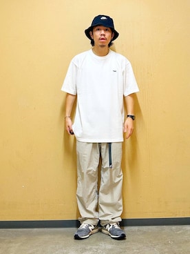 「アイテム（デジタル腕時計）」を使った、DAIKI TAKEYAさん（メンズ・165cm）の夏コーディネート