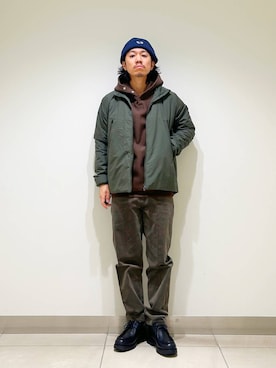 「PENNEYS（ぺニーズ）のアイテム（帽子）」を使った、DAIKI TAKEYAさん（メンズ・165cm）の秋コーディネート