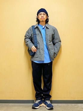 「グラミチ」｜「アイテム（ジャケット/アウター）」を使った、DAIKI TAKEYAさん（メンズ・165cm）の冬コーディネート
