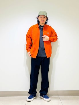「アイテム（カーディガン/ボレロ）」を使った、DAIKI TAKEYAさん（メンズ・165cm）の春コーディネート