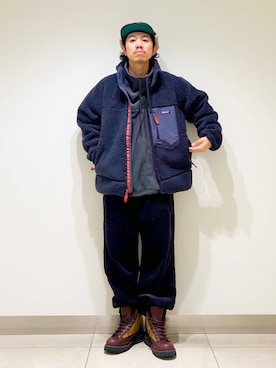「パタゴニア」｜DAIKI TAKEYAさん（メンズ・165cm）の冬コーディネート