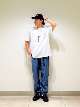 「DANTON」｜DAIKI TAKEYAさん（メンズ・165cm）の夏コーディネート