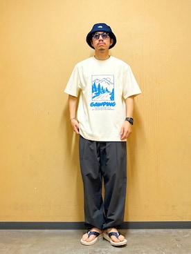 「アーバンリサーチドアーズ」｜DAIKI TAKEYAさん（メンズ・165cm）の夏コーディネート