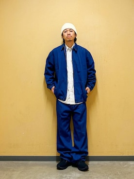 「アイテム（ニットキャップ/ビーニー）」を使った、DAIKI TAKEYAさん（メンズ・165cm）の夏コーディネート