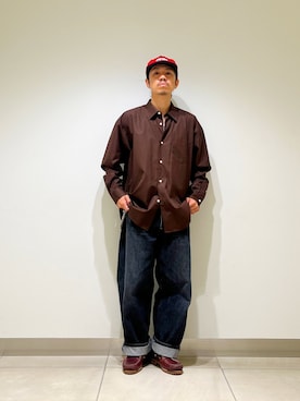 「秋のシャツ着こなし術」｜DAIKI TAKEYAさん（メンズ・165cm）の秋コーディネート