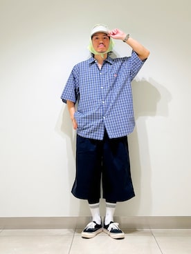 「URBAN RESEARCH DOORS（アーバンリサーチドアーズ）のアイテム（キャップ）」を使った、DAIKI TAKEYAさん（メンズ・165cm）の春コーディネート
