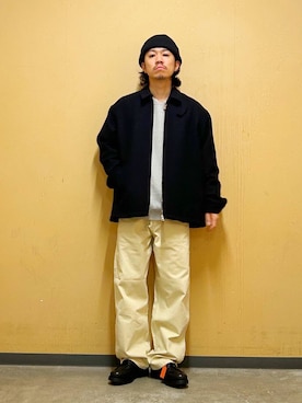 「アイテム（その他トップス）」を使った、DAIKI TAKEYAさん（メンズ・165cm）の秋コーディネート