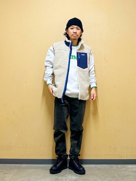 「アイテム（その他シューズ）」を使った、DAIKI TAKEYAさん（メンズ・165cm）の秋コーディネート