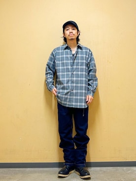 「アイテム（その他アンダーウェア/インナー）」を使った、DAIKI TAKEYAさん（メンズ・165cm）の秋コーディネート