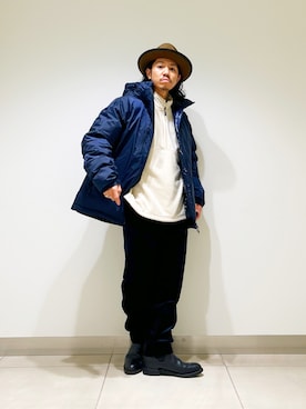 「アイテム（その他トップス）」を使った、DAIKI TAKEYAさん（メンズ・165cm）の秋コーディネート