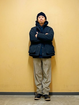 「アーバンリサーチドアーズ」｜「アイテム（その他アウター）」を使った、DAIKI TAKEYAさん（メンズ・165cm）の冬コーディネート