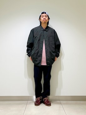 「EKAL（エカル）のアイテム」を使った、DAIKI TAKEYAさん（メンズ・165cm）の春コーディネート