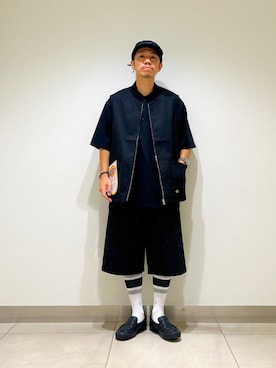 「アイテム（ベスト）」を使った、DAIKI TAKEYAさん（メンズ・165cm・30代）の夏コーディネート