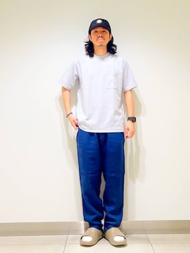 「YAKPAK（ヤックパック）のアイテム」を使った、DAIKI TAKEYAさん（メンズ・165cm）の夏コーディネート