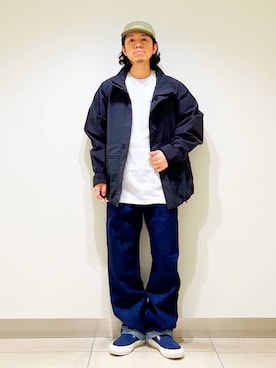 「パタゴニア」｜「アイテム（ブルゾン）」を使った、DAIKI TAKEYAさん（メンズ・165cm）の冬コーディネート