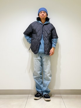 「冬の注目アウター」｜DAIKI TAKEYAさん（メンズ・165cm）の秋コーディネート