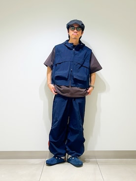 「EKAL（エカル）のアイテム」を使った、DAIKI TAKEYAさん（メンズ・165cm）の夏コーディネート