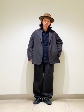 「アイテム（その他アウター）」を使った、DAIKI TAKEYAさん（メンズ・165cm・30代）の冬コーディネート