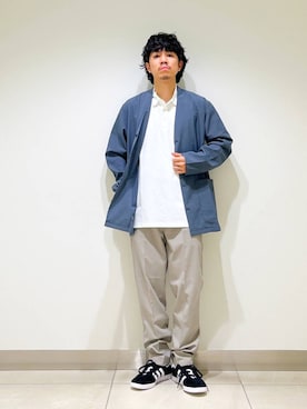 「アイテム（その他アウター）」を使った、DAIKI TAKEYAさん（メンズ・165cm）の夏コーディネート
