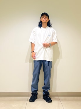 「アイテム（Tシャツ/カットソー）」を使った、DAIKI TAKEYAさん（メンズ・165cm・30代）の夏コーディネート