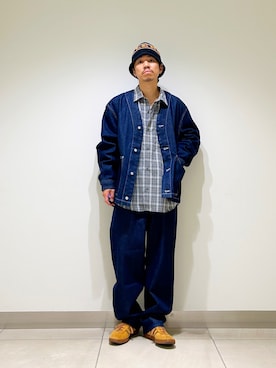 「アイテム（ジャケット/アウター）」を使った、DAIKI TAKEYAさん（メンズ・165cm・30代）の秋コーディネート