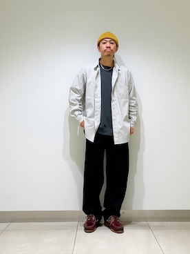 「アイテム（スウェット）」を使った、DAIKI TAKEYAさん（メンズ・165cm）の秋コーディネート
