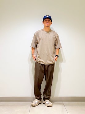 「アイテム（帽子）」を使った、DAIKI TAKEYAさん（メンズ・165cm・30代）の夏コーディネート