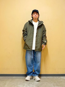 「アイテム（マウンテンパーカー）」を使った、DAIKI TAKEYAさん（メンズ・165cm）の夏コーディネート