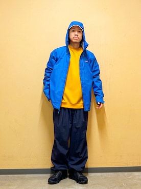 「アイテム（テーラードジャケット）」を使った、DAIKI TAKEYAさん（メンズ・165cm）の夏コーディネート